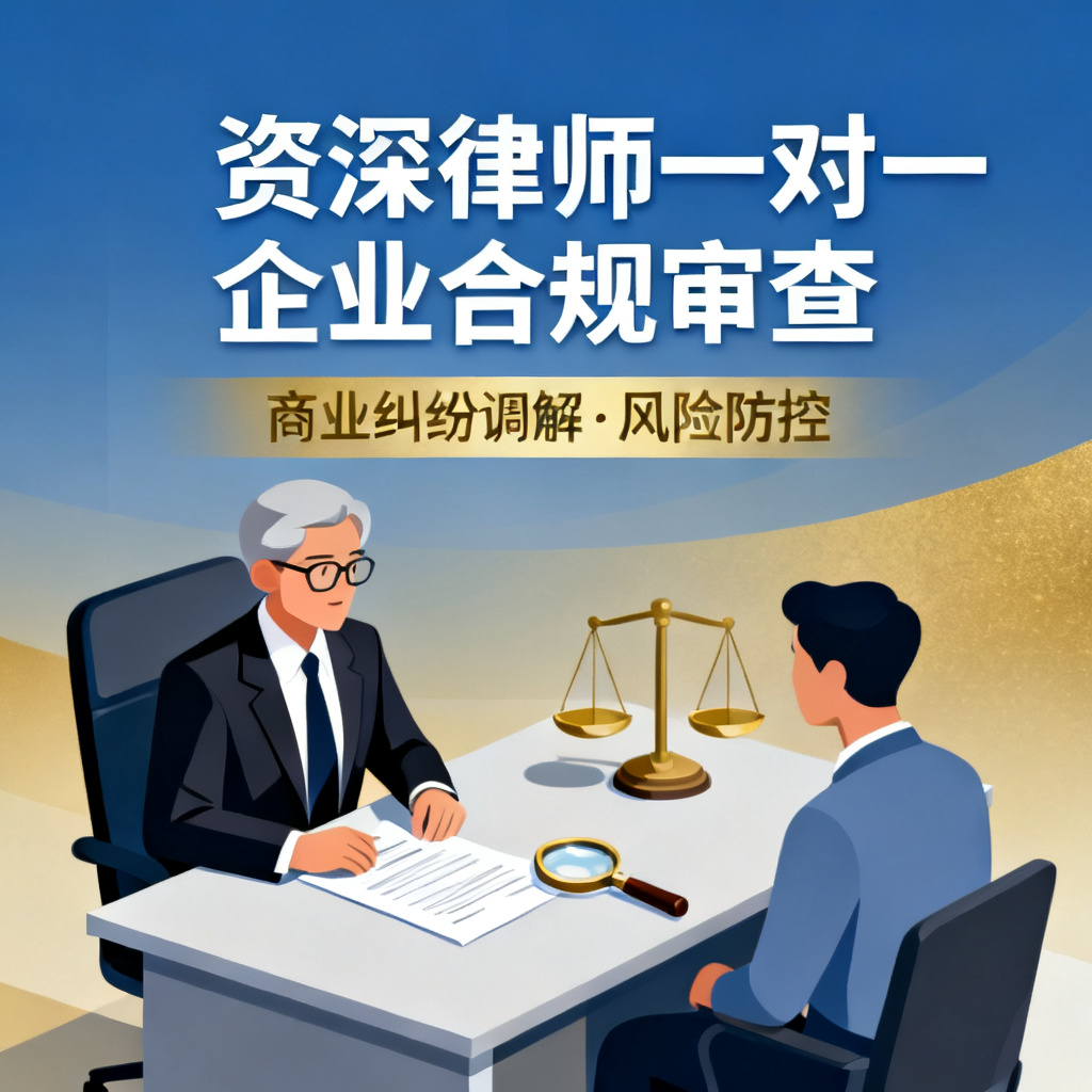 资深律师一对一企业合规审查与商业纠纷调解专项服务