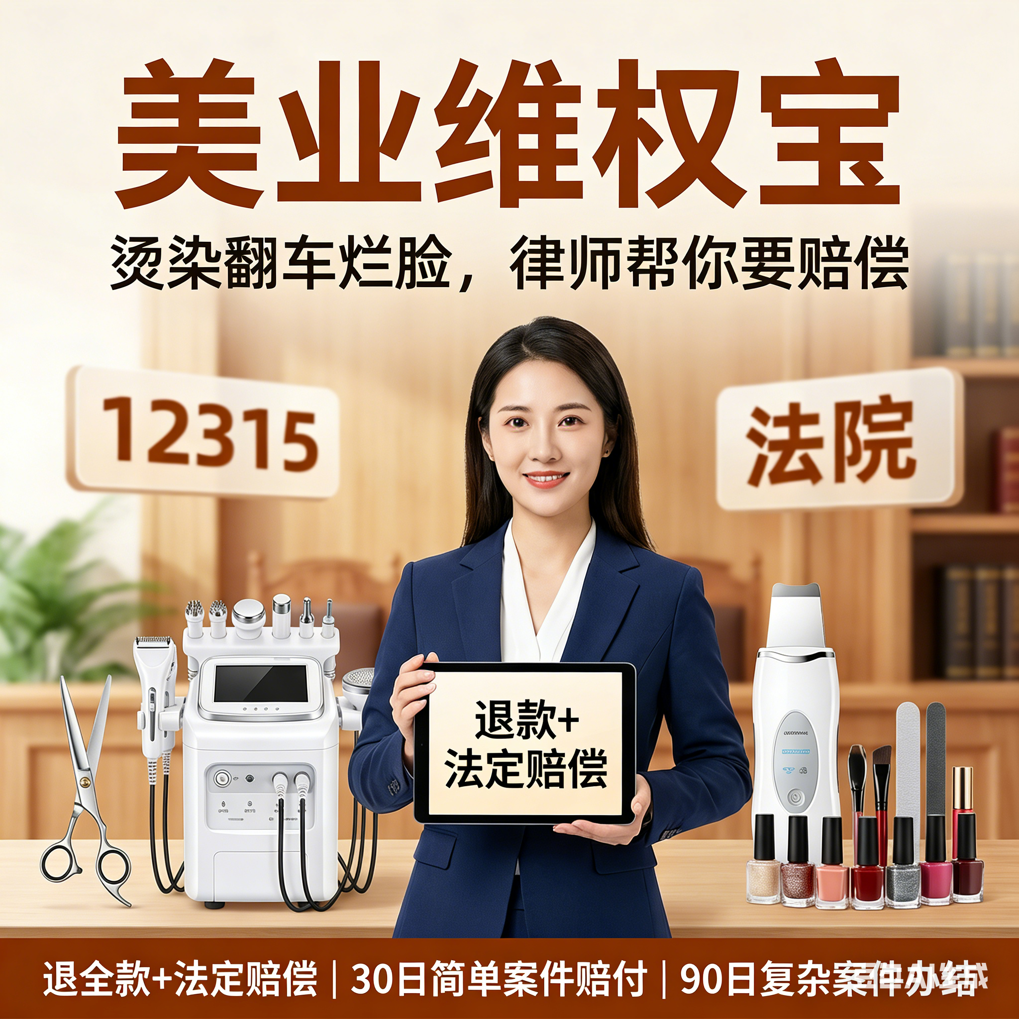 美业维权宝&middot;医美 / 美发 / 美容/美甲美睫受损赔偿包 