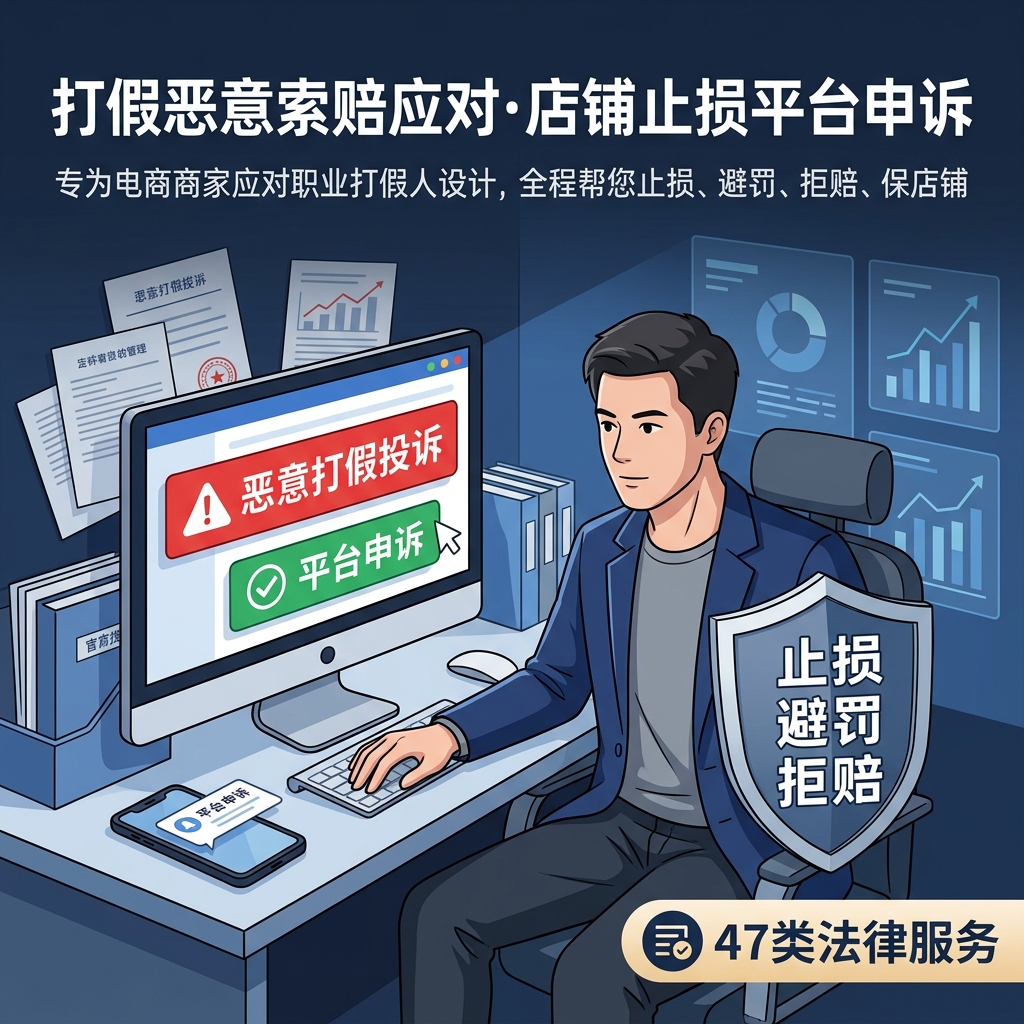 打假恶意索赔应对&middot;店铺止损平台申诉