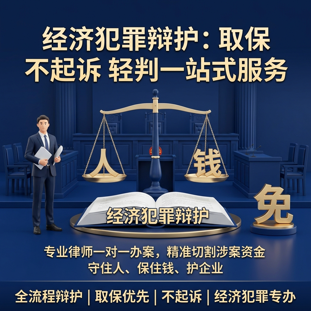 经济犯罪辩护：取保  不起诉  轻判一站式服务