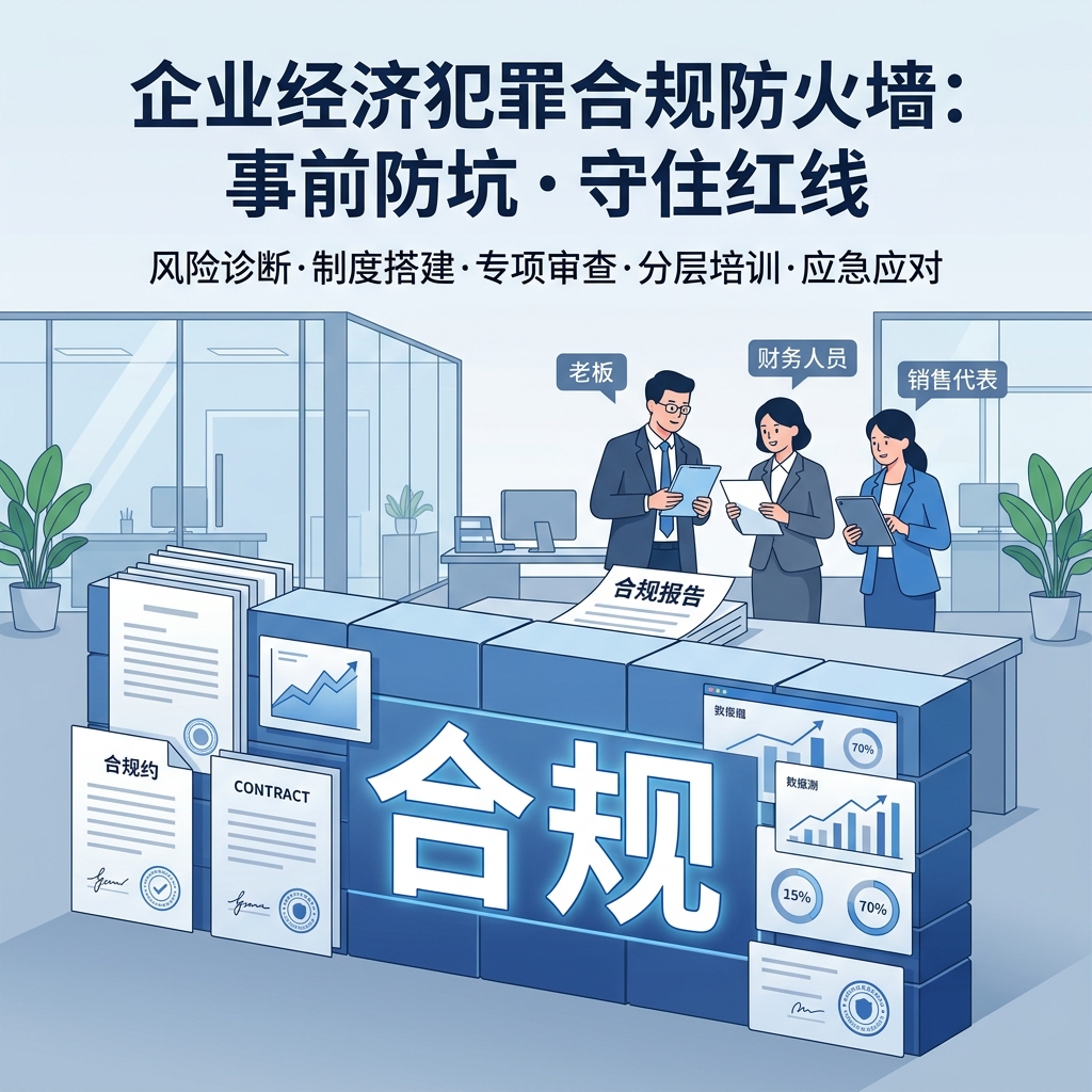 企业经济犯罪合规防火墙：事前防坑・守住红线