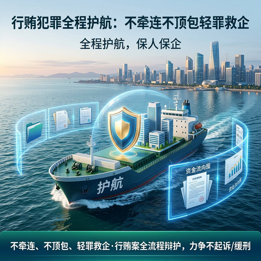 行贿犯罪全程护航：不牵连不顶包轻罪救企