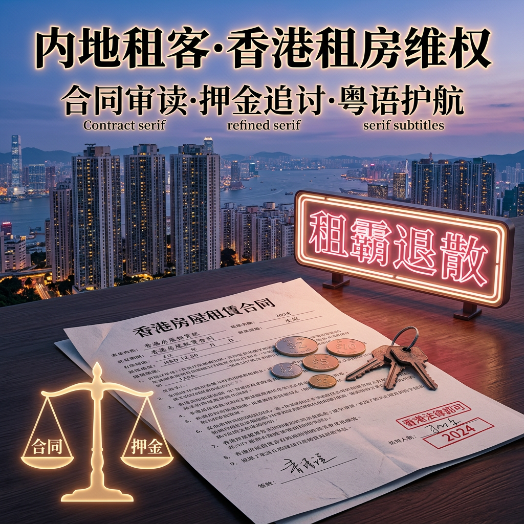 内地租客香港租房合同审读押金追讨粤语维权护航服务