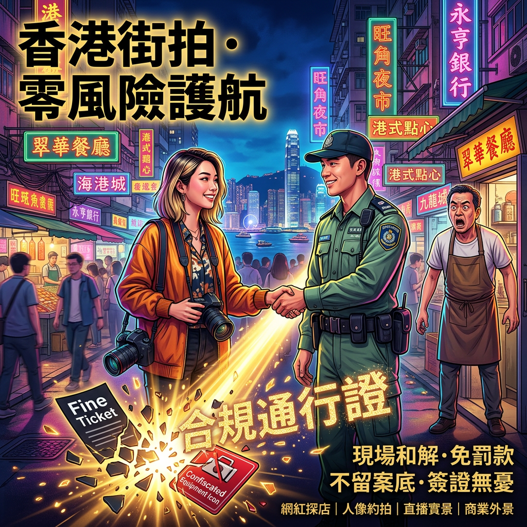 香港街头商业拍摄拍照侵权纠纷合规法律服务