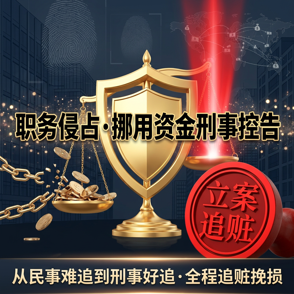 职务侵占  挪用资金案刑事控告与追赃服务