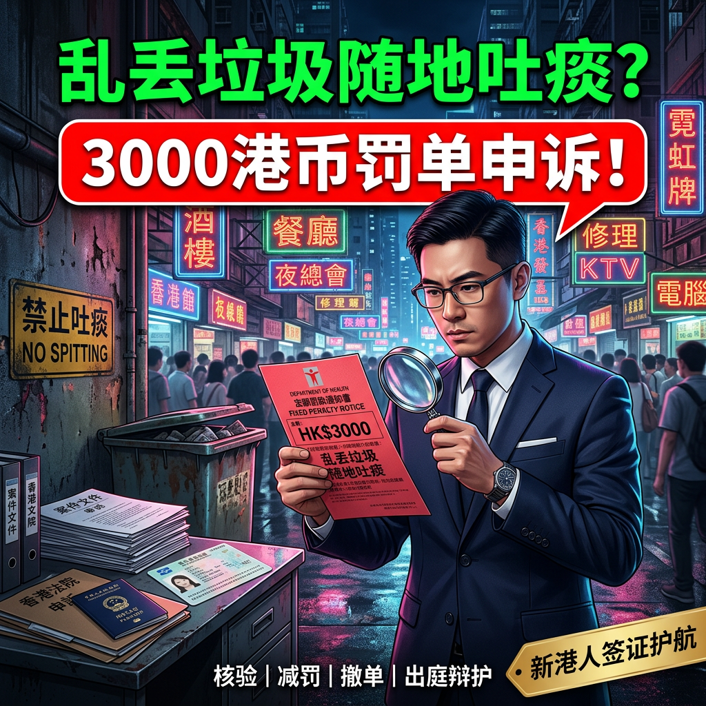 乱丢垃圾随地吐痰 高额罚单申诉兜底法律服务