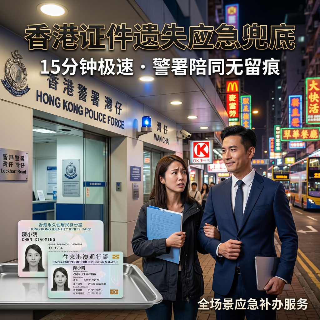 香港证件遗失应急兜底：15分钟极速，警署陪同无留痕